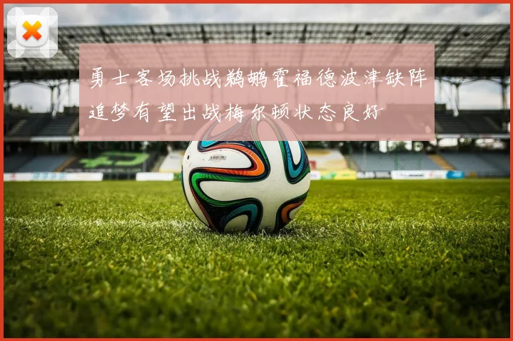 勇士客场挑战鹈鹕霍福德波津缺阵追梦有望出战梅尔顿状态良好